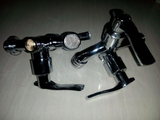 Kran Cabang Engkol F3 Minimalis - Keran Air Double Shower Cabang  Double Kran 2 Cabang /a63