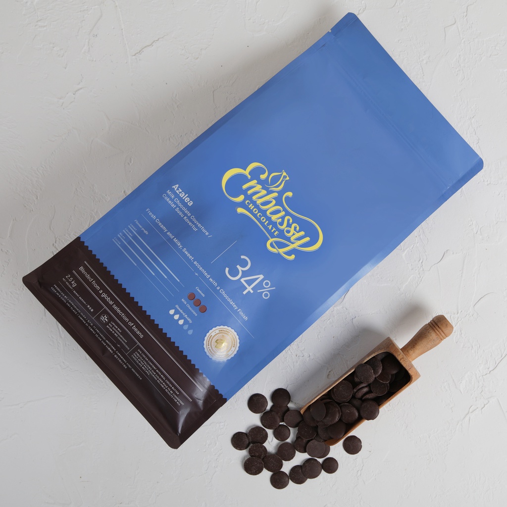 

Embassy Azalea Milk Chocolate Couverture 2.5Kg