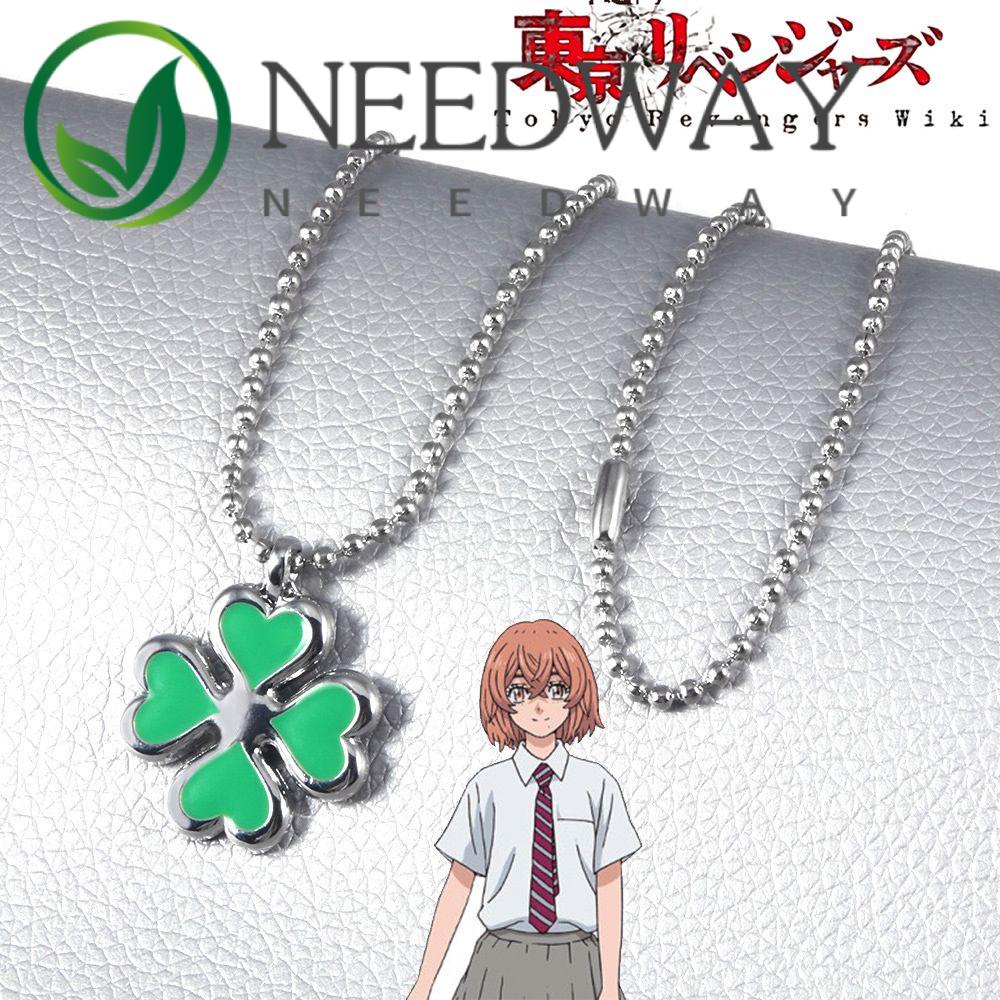 Needway  Exquisite Metal Pendant Gift Props Jewelry Tokyo Revengers  Necklace Zinc Alloy Women Cartoon Character Anime Tachibana Hinata Cosplay Accessories