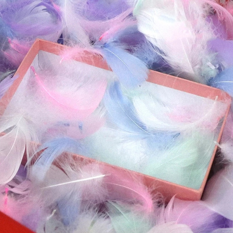

Bulu Angsa Hiasan Isian Kado Dekorasi Balon Pesta PVC Transparan