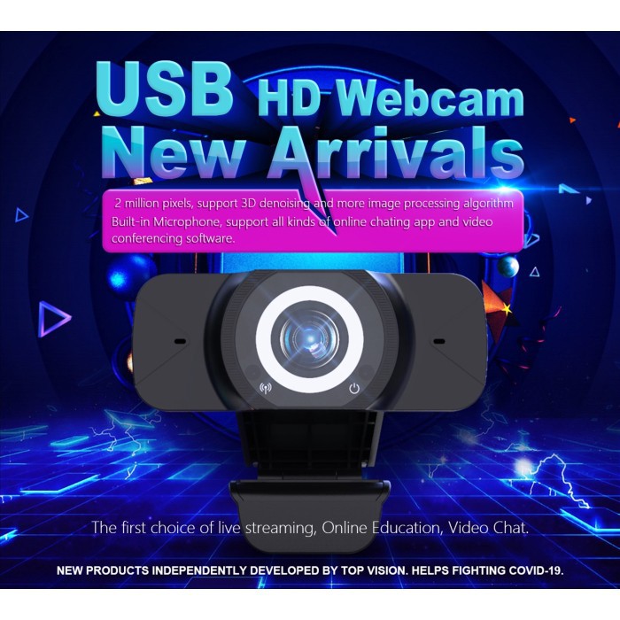 W7 Full Hd Webcam 1080P With Microphone Web cam 1080P FULL HD JERNIH