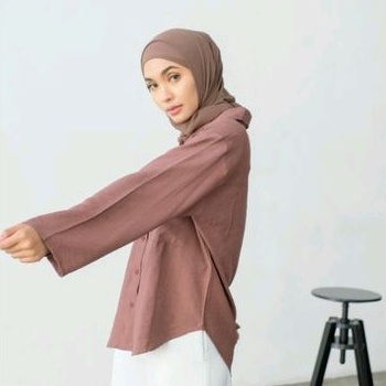 NEW ARRIVAL - Eveseitch - Naira Shirt - Kemeja Cringkle Wanita