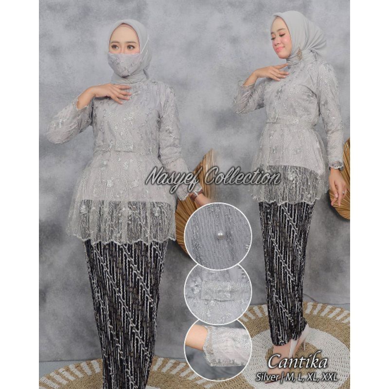 setelan kebaya wanita/kebaya modern/kebaya wisuda/kebaya pesta/kebaya SET KEBAYA TULLE MARSYA - KEBAYA WISUDA  - MODEL KEBAYA KEKINIAN OUTFIT PESTA CANTIK DAN MODERN