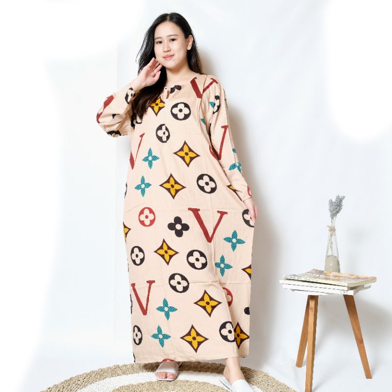 Daster habel busui lengan panjang gamis merk Verell-41