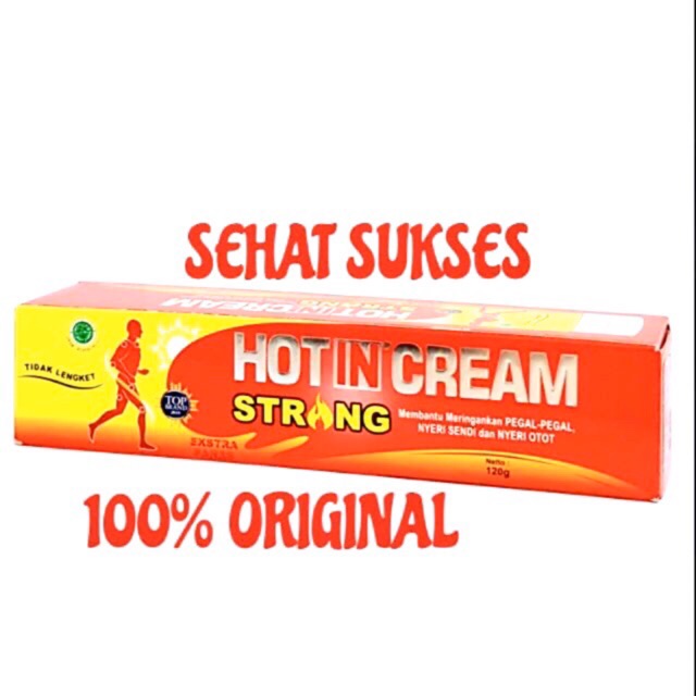 HOT IN CREAM STRONG - Tube Isi 120gram ( Besar)