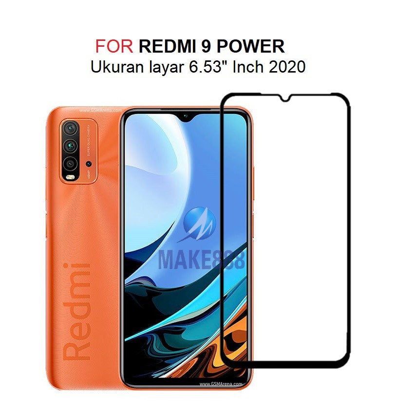 Tempered Glass 5D 9D For REDMI 9 POWER | REDMI 9T | NOTE 9T 5G | NOTE 9 4G Full Lem Full Layar Kaca 