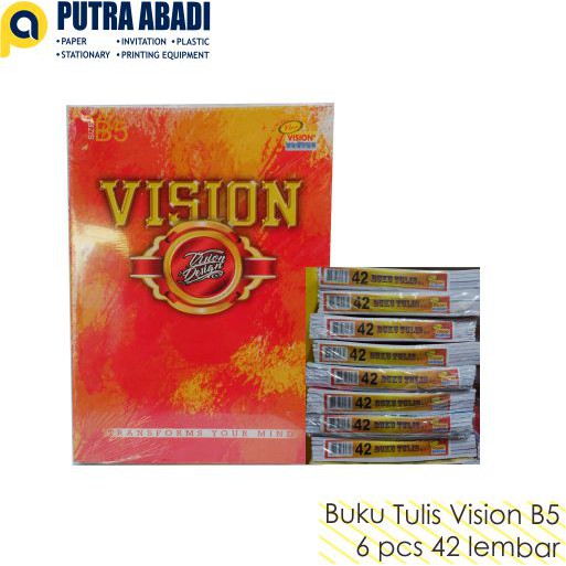 

Buku Tulis BOXY VISION 42 Lembar (Isi 6 buku)