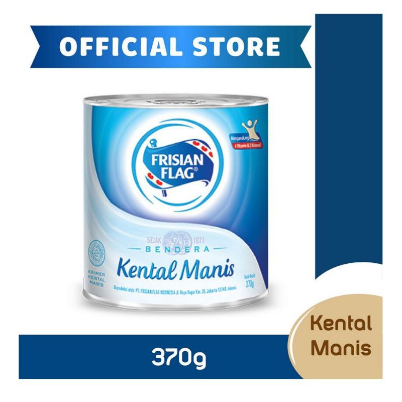 

Frisian Flag Susu Kental Manis Putih Kaleng 370g