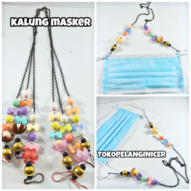 Strap Masker Mask Chain /Rantai Kalung Masker Korea / Tali Kalung Gantungan Masker Manik Mutiara