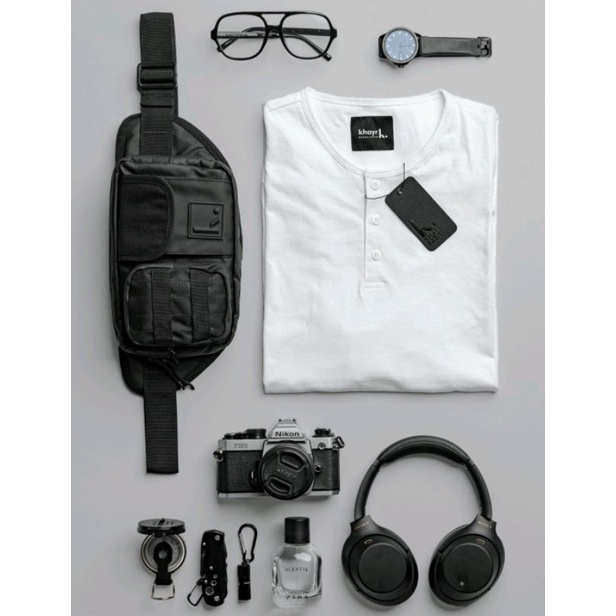 Basic T-shirt koko khayr bagdad size M warna putih, NWT by atelier angelina