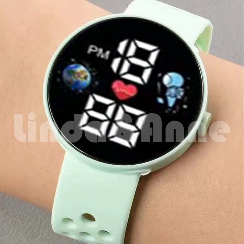 Jam Tangan Digital Led Basic Untuk Pria Dan Wanita Korean Digital Watch Import