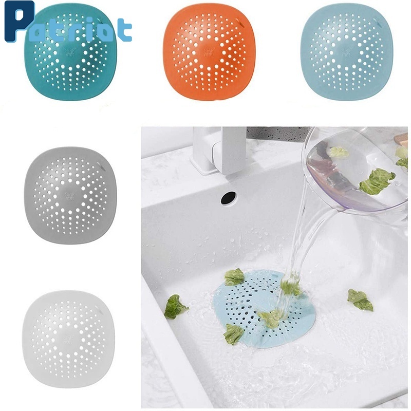 1PCS Shower Drain Covers,Silicone Bathroom Sink Strainer,Bathtub Drain Hair Catcher,Floor Drain Strainer,Drain Kitchen Protectors Cover for Floor Laundry Kitchen and Bathroom