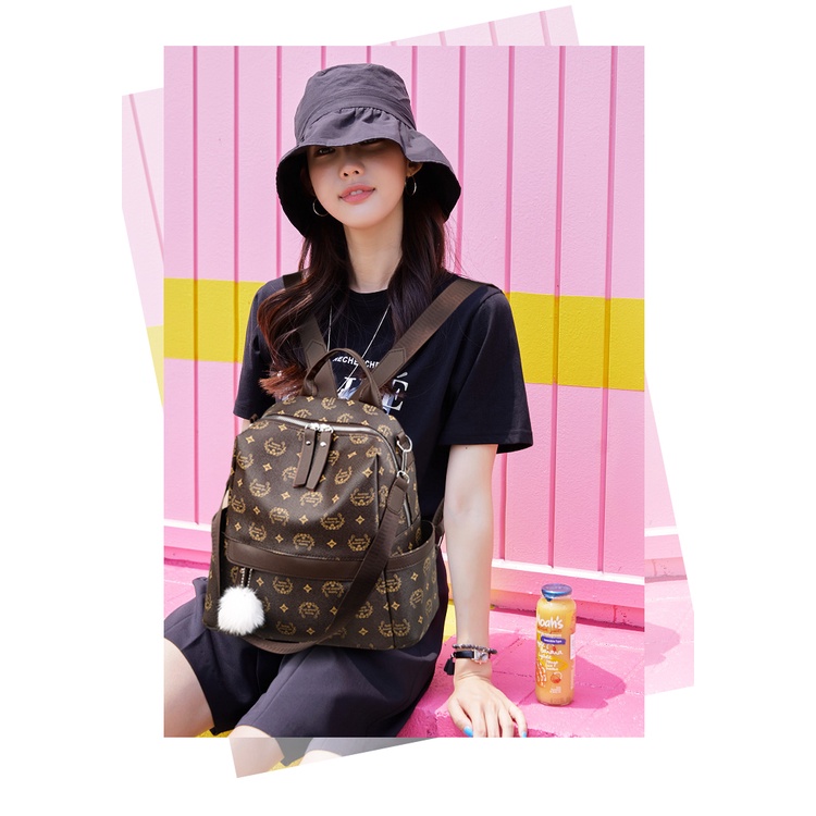 ( 2PC 1KG ) GTBI998876973 New Arrival  !!!  Tas  Ransel Wanita Import  Tas Backpack  Terbaru +ASESORIS