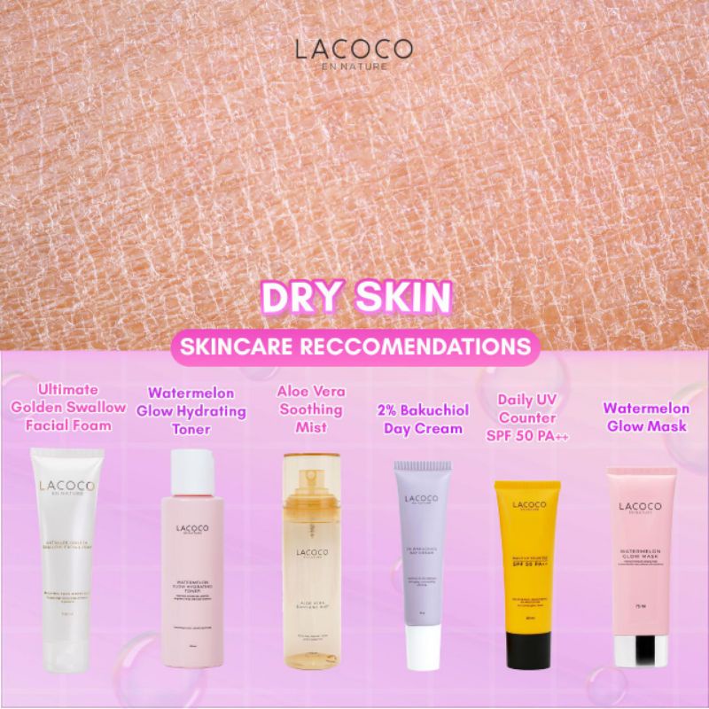 Lacoco Paket Kulit Kering / Lacoco Paket Dry Skin Original / Lacoco En Nature / Lacoco Skincare / La