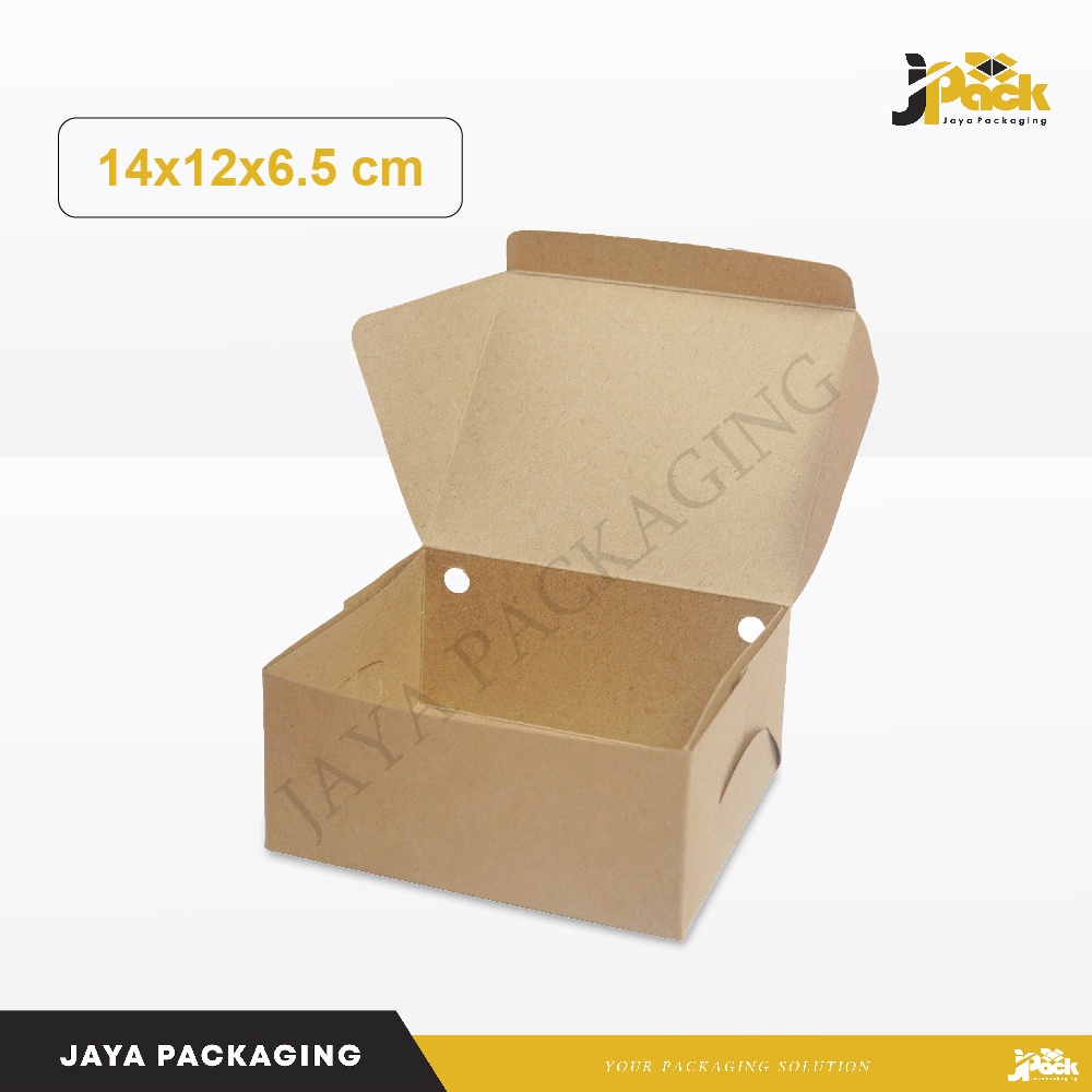 

Paper Kraft Box 14x12x6,5 cm Paperkraft/lunchbox/boxmakanan/hampers/custom