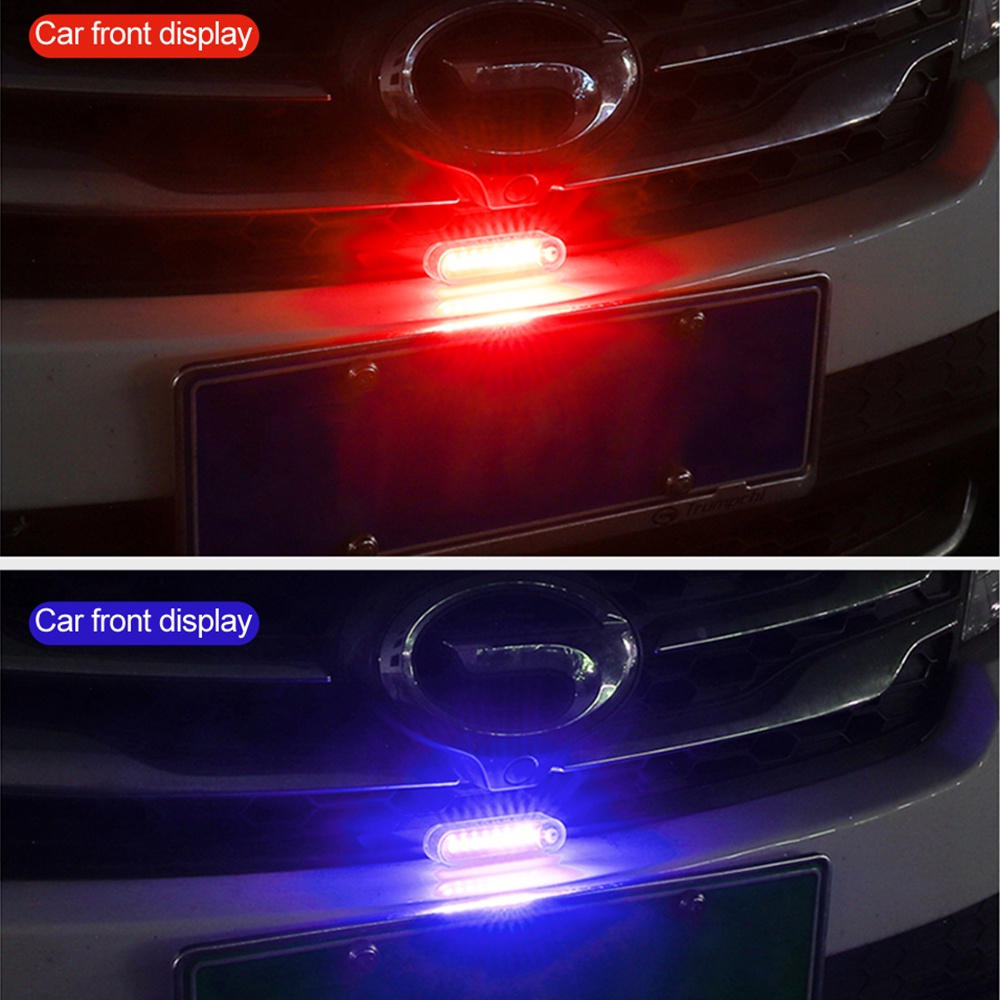 Lampu Strobo 8 LED 6 Mode Tenaga Surya Untuk Penanda Rem Samping Truk