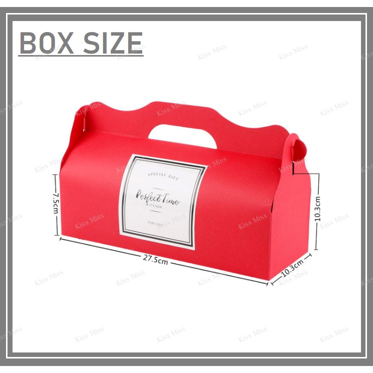PAKET SAMPLE GABLE BOX - Kemasan Kue - Kotak Bolu Gulung - Croffle - Donat - Cake - Hampers - Roll Cake