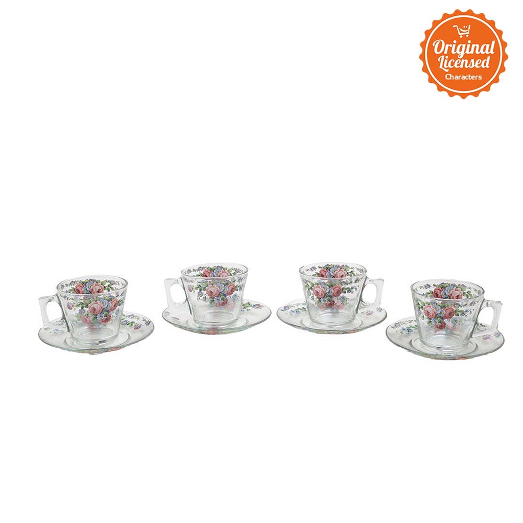 Character Land - Brighton Cup And Saucer Set Sweet Rose 4 set