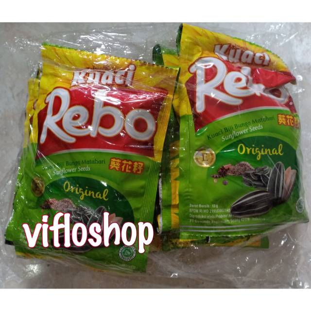 Kuaci Rebo / Kwaci Rebo (Isi 20 sachet @ 13 gram)