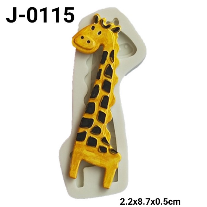 

J-0115 CETAKAN SILIKON COKLAT FONDANT PUDING JERAPAH GIRAFFE HUTAN BEST SELLER