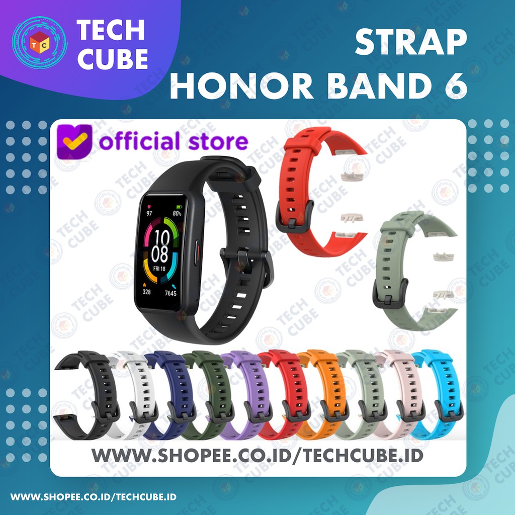 Strap Tali Jam Tangan Silicone Silikon Silicon Huawei Honor Band 6