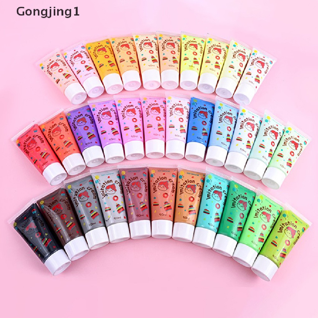 Gongjing1 Lem Simulasi Krim 50ML Untuk DIY Craft Handmade