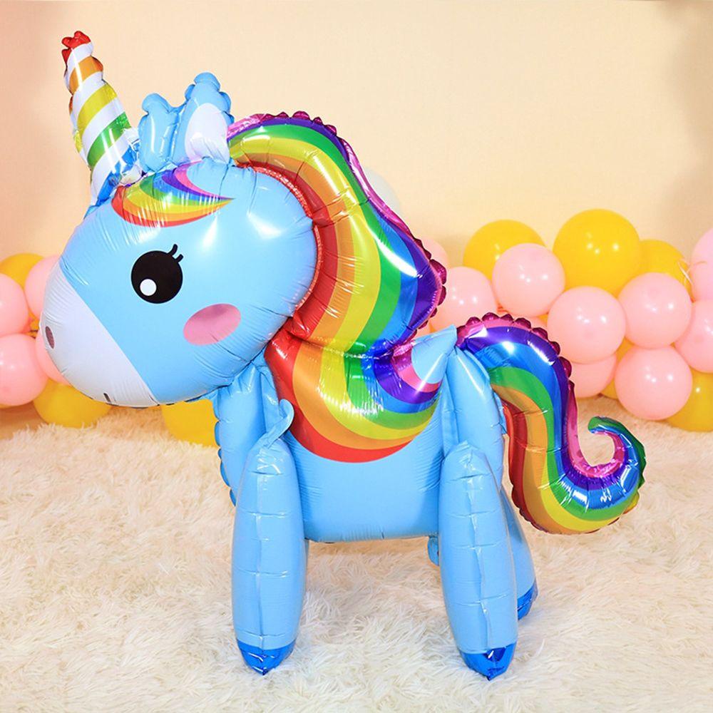 Suyo Unicorn Balon Lucu Berdiri Stereo Perlengkapan Pesta