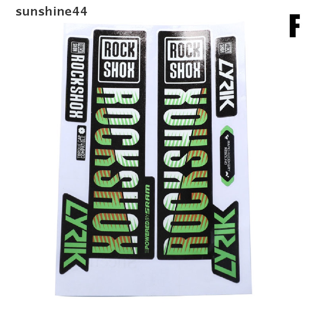 Sunshine Stiker Shock Absorber Anti Air Untuk Fork Depan Sepeda Gunung