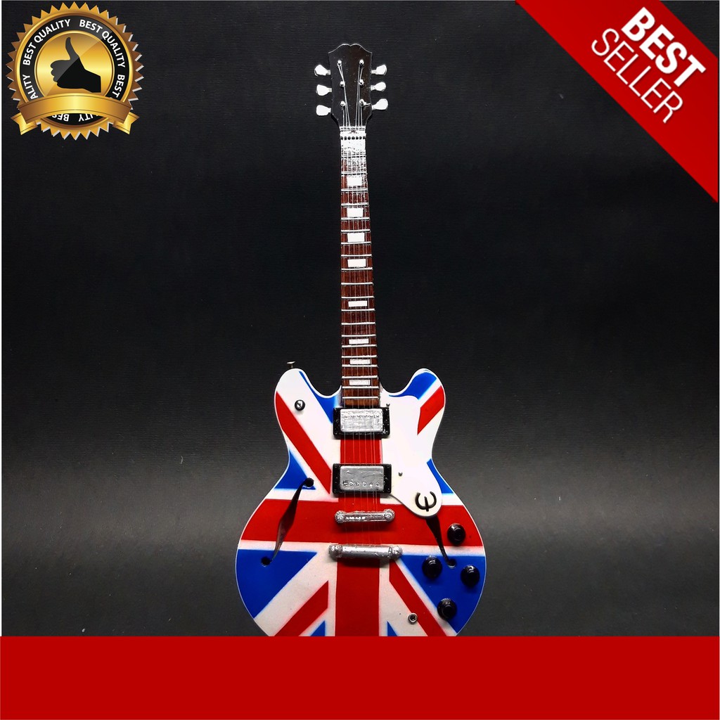 Miniatur Gitar epiphone hollow body uk flag BEST SELLER