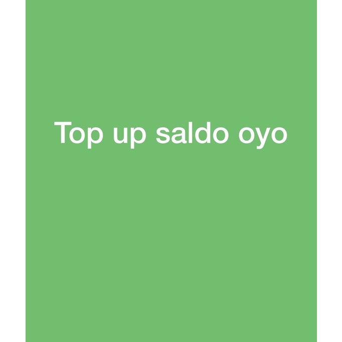 Top up saldo oyo