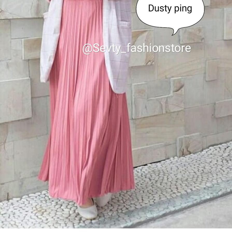 BIZ paling baru... rok plisket mayung wanita // rok model payung all size L melar sampai XL