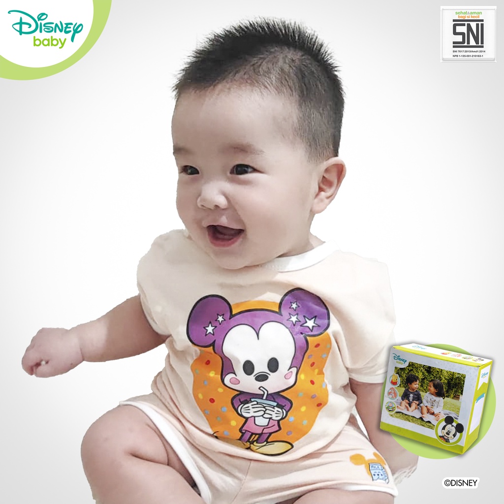 Baju Setelan Bayi Oversize Set Mickey Bamboo Cotton DMF265