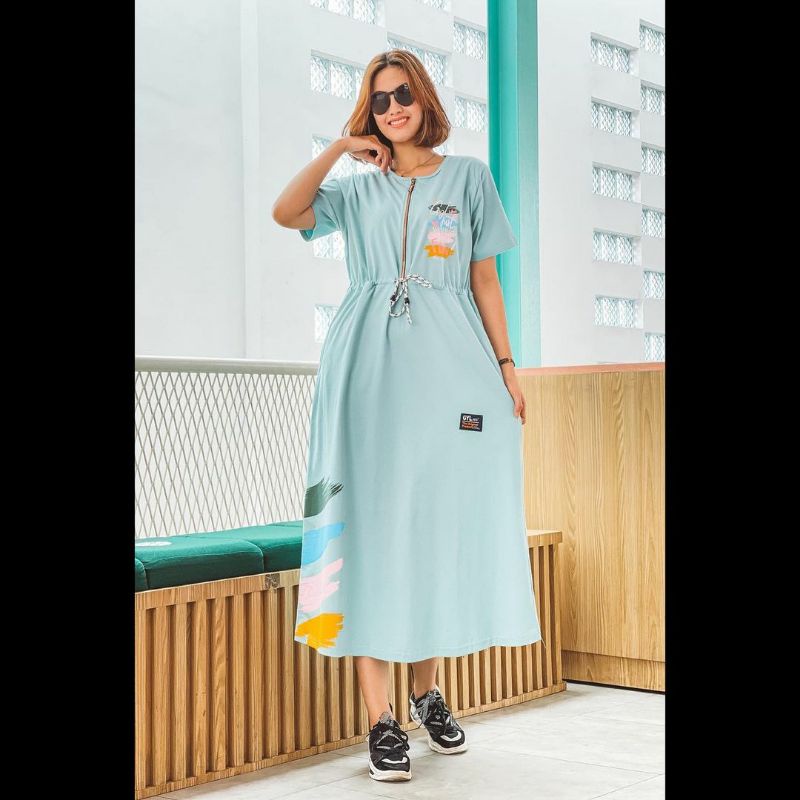 MIDI DRESS ZIPPER GYL ORIGINAL AUTHENTIC