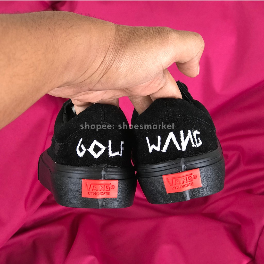 OBRAL SEPATU VANS OLDSKOOL GOLF WANG ALL BLACK