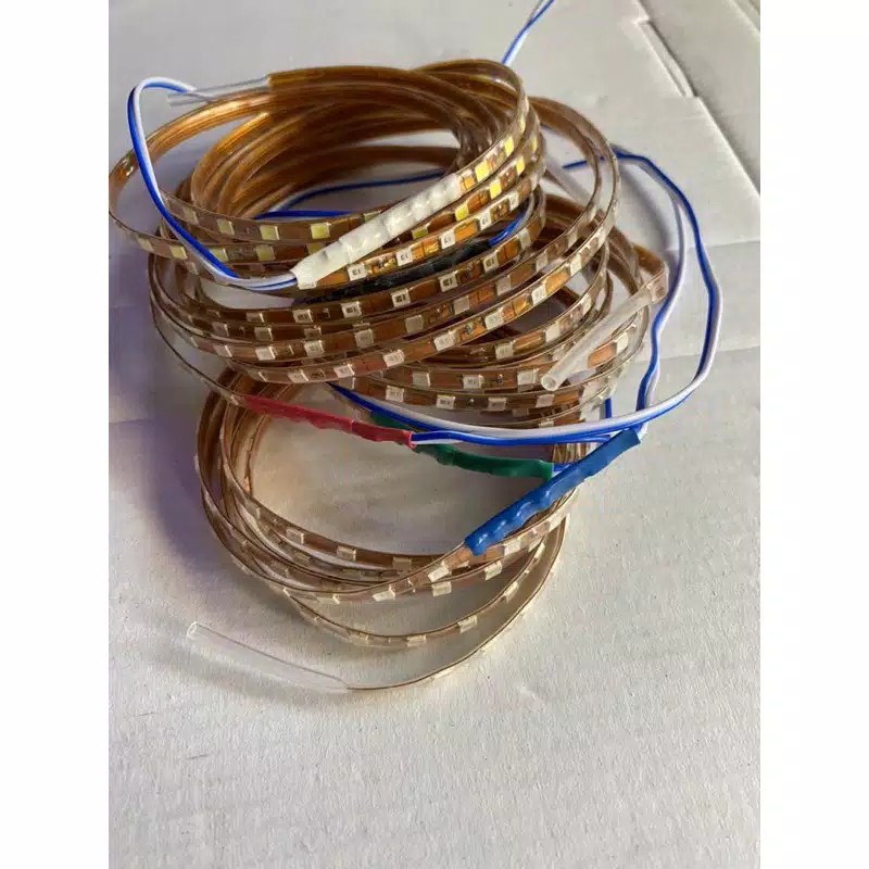 LAMPU LED STRIP KARET CUMI 24VOLT RUNNING FLEXIBLE WATERPROOF LAMPU KOLONG 135CM