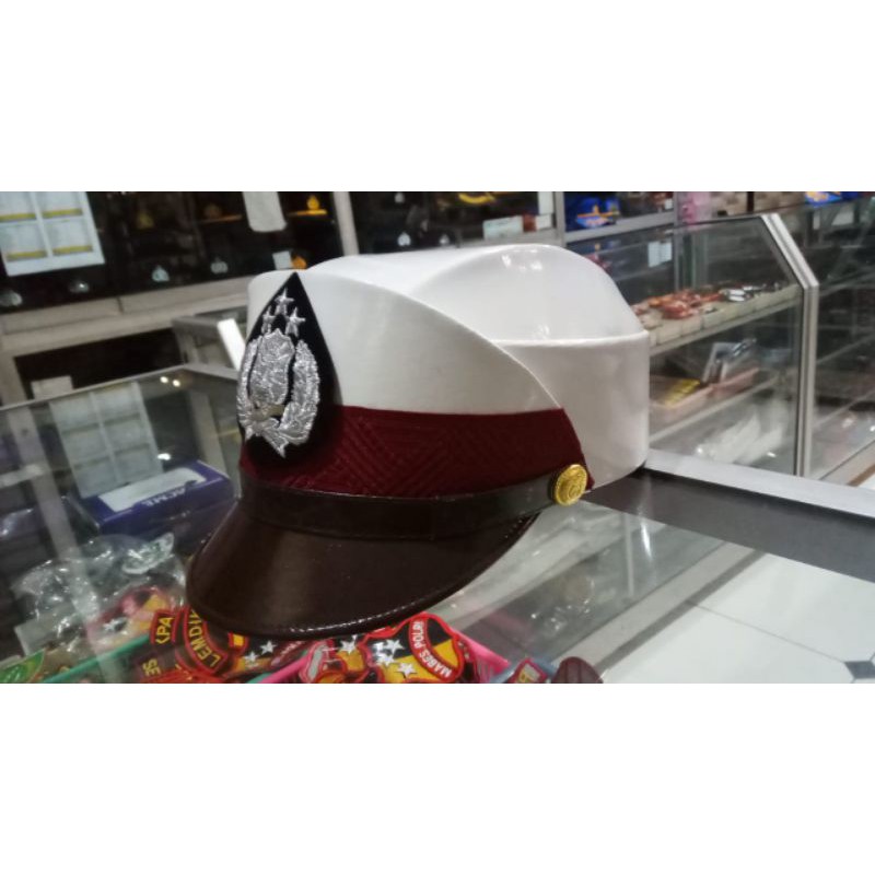 PET BINTARA LANTAS POLWAN HM MAWARDI SUKABUMI ORIGINAL | TOPI PET PDH LANTAS POLWAN