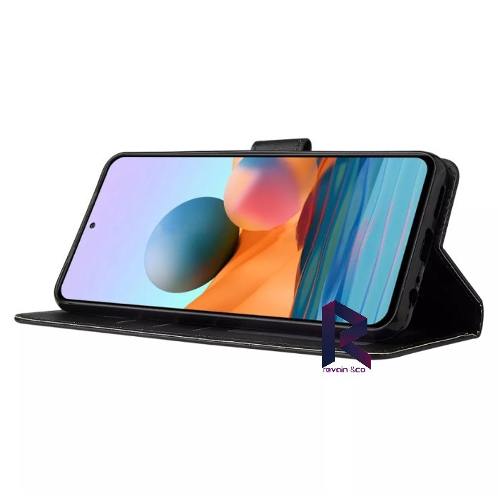 CASE REDMI NOTE 10 PRO FLIP WALLET LEATHER KULIT PREMIUM SARUNG BUKA TUTUP FLIP CASE XIAOMI REDMI NOTE 10 PRO