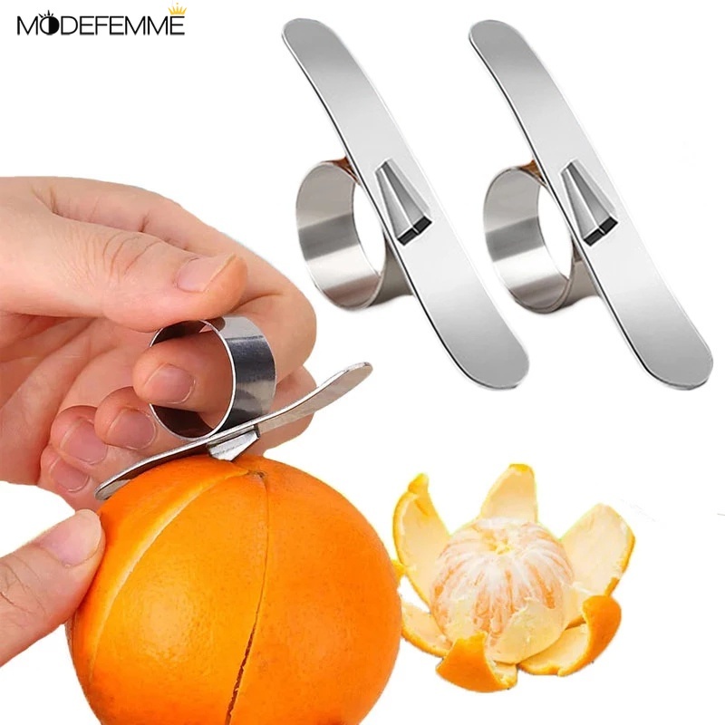 1pc Alat Pemotong Buah Jeruk / Lemon Multifungsi Bahan Stainless Steel Untuk Dapur