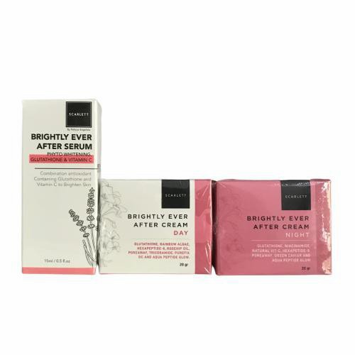 SCARLETT WHITENING FACE SKINCARE / PAKET WAJAH SCARLETT WHITENING BPOM - BRIGHTLY 4in1 _safa