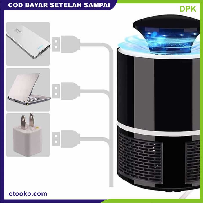 Perangkap alat jebakan penangkap nyamuk lalat buah kipas lampu led UV ultraviolet elektrik