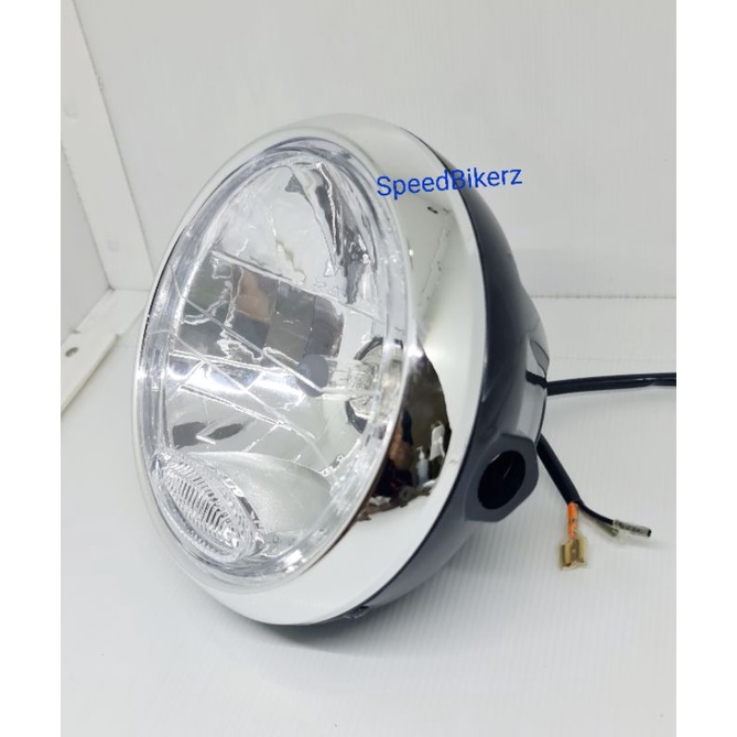 Reflektor Yamaha Vixon lama old Assy Black Lampu Depan Vixion lama Hitam  H4 Reflektor Vixion Bulat