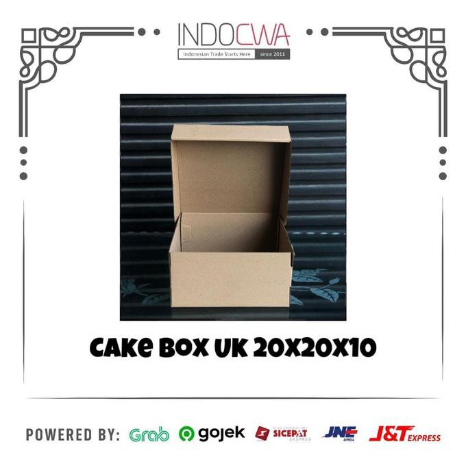 

BARU Cake Box / Kardus Karton Box Kue Polos Uk 20x20x10