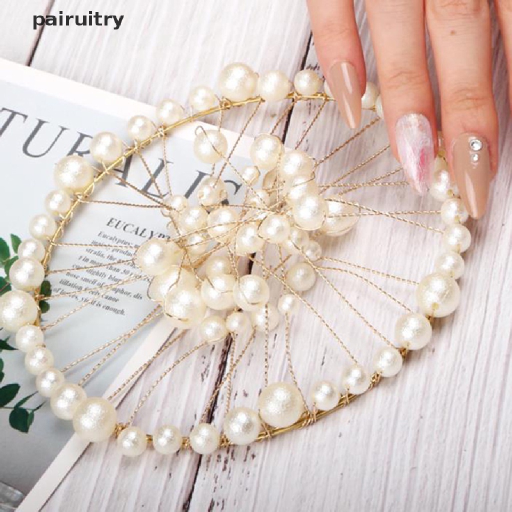 Prt 1pc Papan Display Kuku Palsu Aksen Mutiara Imitasi Untuk Perlengkapan Nail Art