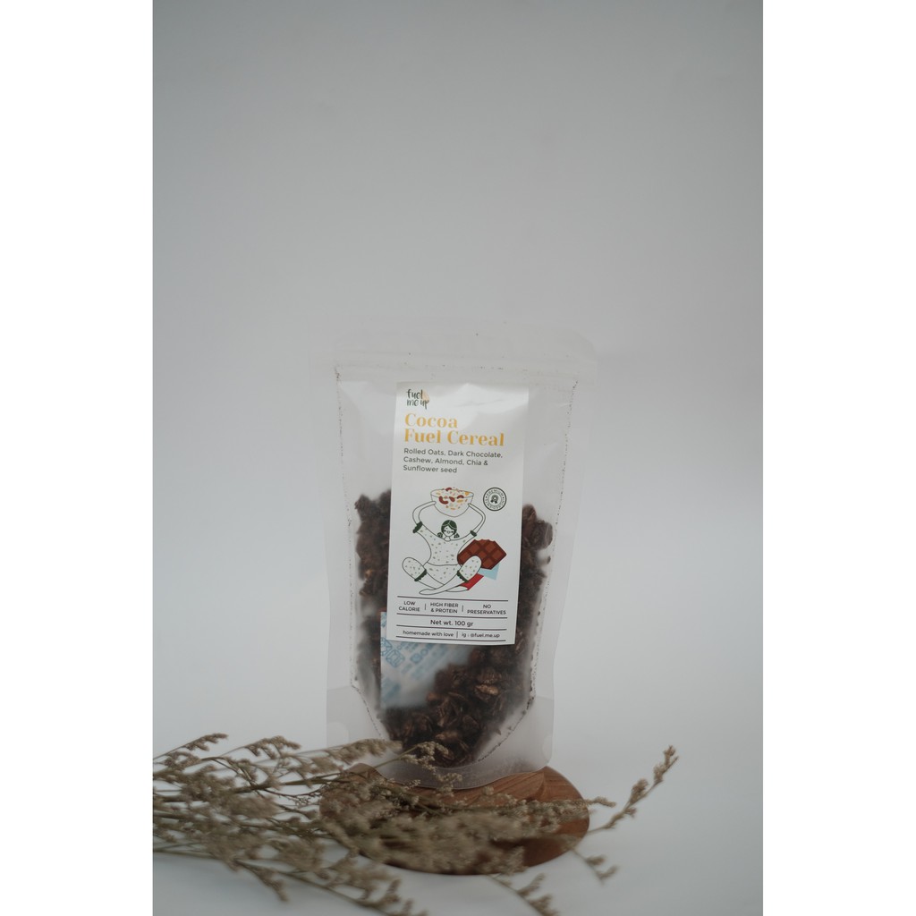 

GRANOLA CEREALS - COCOA FUEL CEREALS - CHOCO FLAVOUR (100 gr) FUEL ME UP