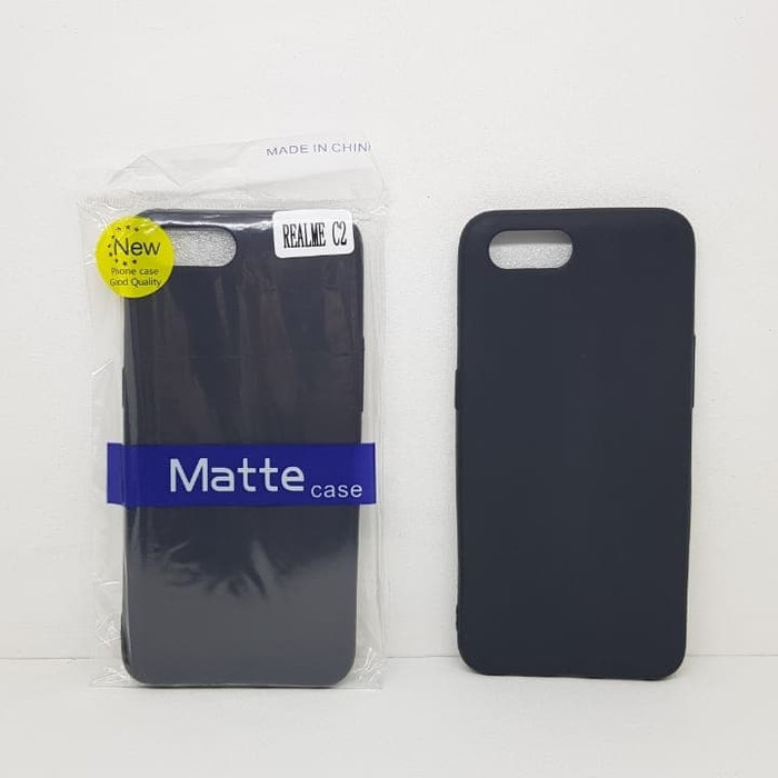 BARU Case Casing Slim Black Matte Realme C2 6.2" Soft Realme C2 RMX1941 Kondom Pelindung HP ARZ