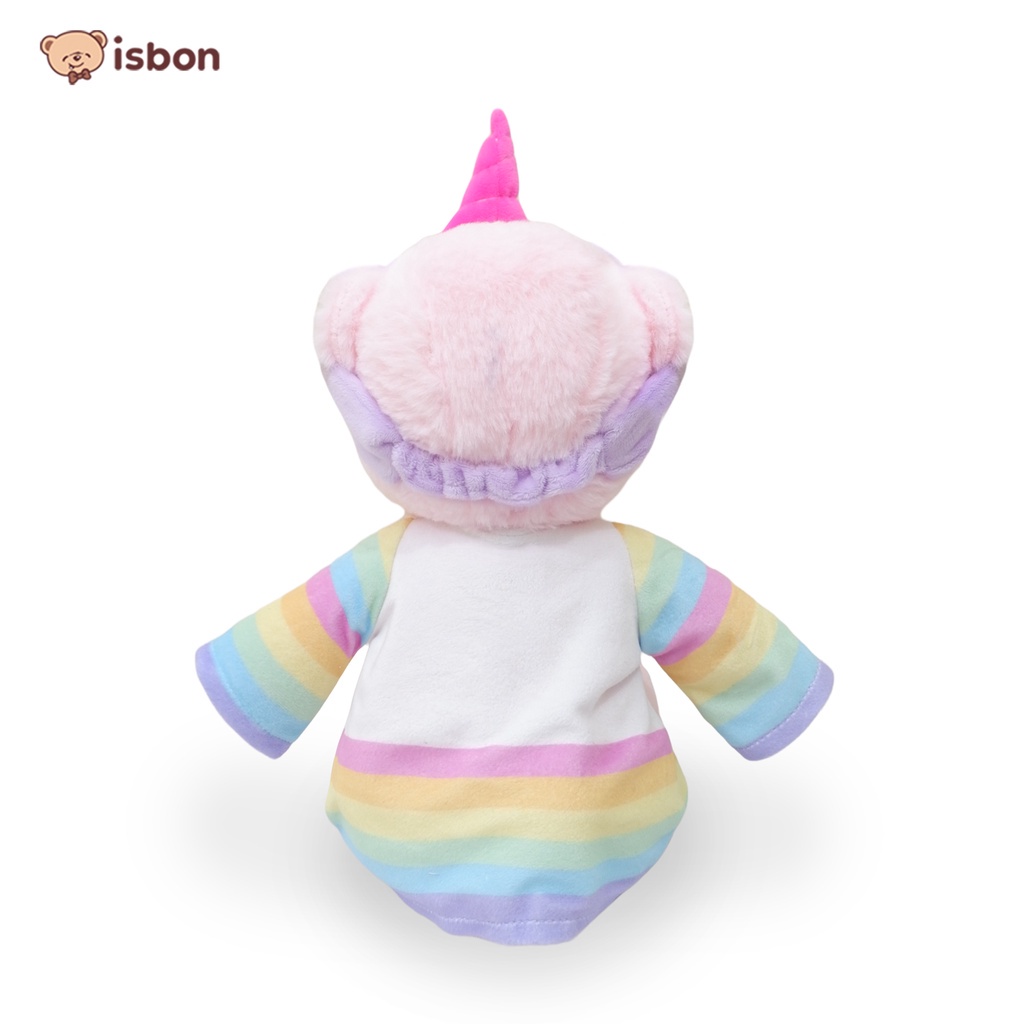 Boneka Beruang Bear Mungil Sit La Unicorn With Baju Pelangi Warna Warni Bahan Premium By Istana Boneka
