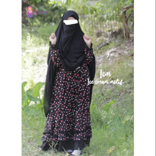 Gamis Ice cream Motif (ICM) BY zahidah