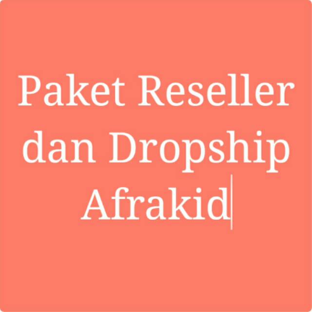 Paket untuk Reseller dan Dropship