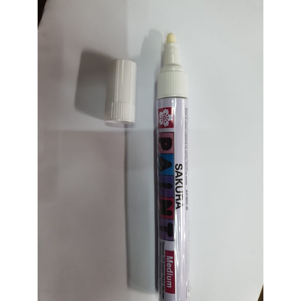 Spidol  Sakura Medium nib Paint Marker Permanent – WHITE PUTIH