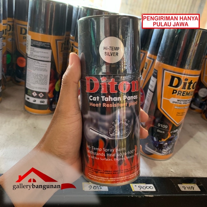 Diton Premium Hitemp Silver | Cat Knalpot| Pilok | Pylox | Tahan Panas